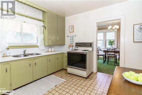 183 West Road, Huntsville, ON - Indoor Photo Showing Kitchen With Double Sink