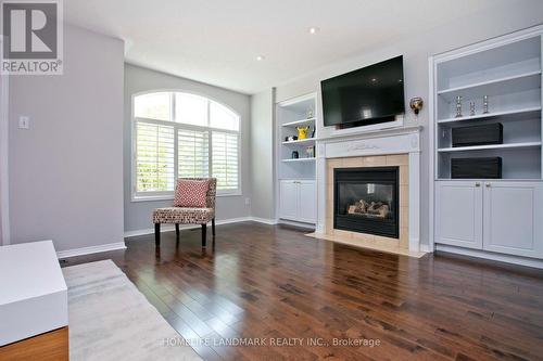 90 Bassett Avenue, Richmond Hill (Langstaff), ON - Indoor Photo Showing Living Room With Fireplace