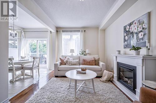 47 Hawkes Drive, Richmond Hill, ON - Indoor Photo Showing Living Room With Fireplace