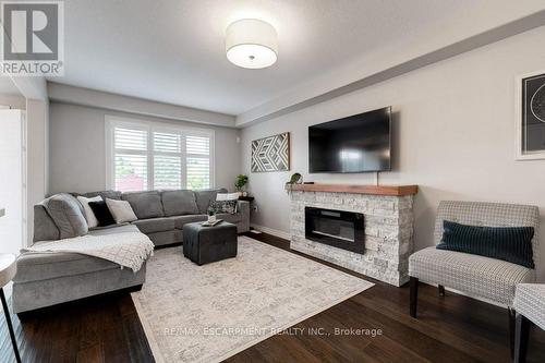 171 Westbank Trail, Hamilton (Stoney Creek Mountain), ON - Indoor Photo Showing Living Room With Fireplace