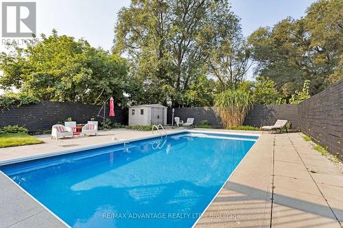 465 Ashland Avenue, London, ON - Outdoor With In Ground Pool With Backyard