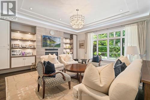 32 Truman Road, Toronto (St. Andrew-Windfields), ON - Indoor Photo Showing Living Room With Fireplace