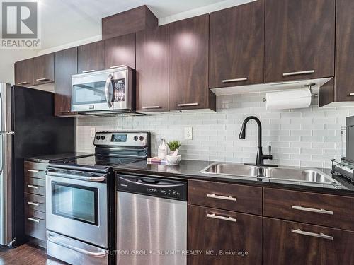 209 - 397 Front Street W, Toronto (Waterfront Communities), ON - Indoor Photo Showing Kitchen With Double Sink With Upgraded Kitchen