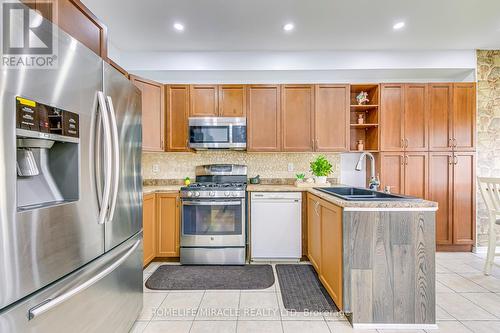 63 Portrush Trail, Brampton, ON - Indoor Photo Showing Kitchen With Double Sink