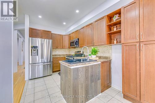 63 Portrush Trail, Brampton, ON - Indoor Photo Showing Kitchen With Double Sink