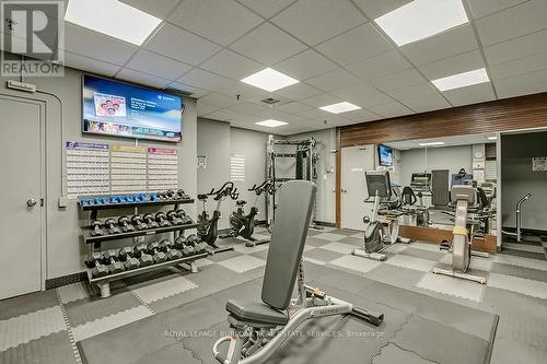 1907 - 5250 Lakeshore Road, Burlington, ON - Indoor Photo Showing Gym Room