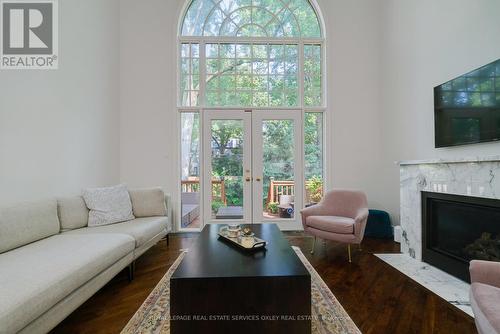 74 Macpherson Avenue, Toronto, ON - Indoor Photo Showing Living Room With Fireplace