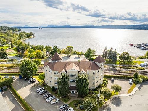 Aerial photo - 101-60 Rue Du Lac, Magog, QC - Outdoor With Body Of Water With View