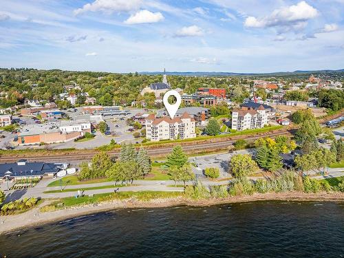 Aerial photo - 101-60 Rue Du Lac, Magog, QC - Outdoor With Body Of Water With View