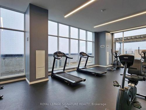 211-1401 O'Connor Dr, Toronto, ON - Indoor Photo Showing Gym Room