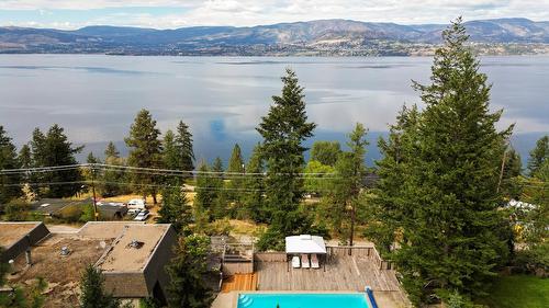 402 Viewcrest Road, Kelowna, BC - Outdoor With Body Of Water With In Ground Pool With View