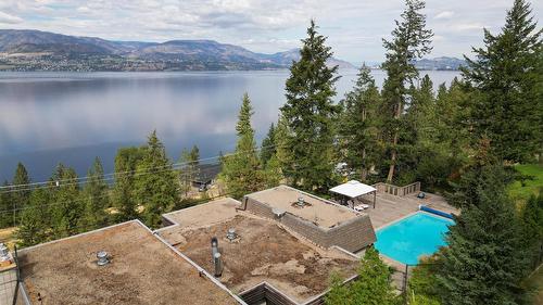 402 Viewcrest Road, Kelowna, BC - Outdoor With Body Of Water With In Ground Pool With View