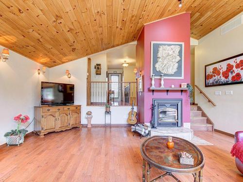 Salon - 1333 Ch. Bord-De-L'Eau S., Noyan, QC - Indoor Photo Showing Living Room With Fireplace