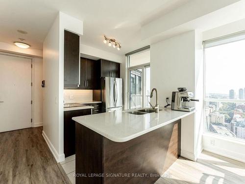 2802-1 Scott St, Toronto, ON - Indoor Photo Showing Kitchen With Stainless Steel Kitchen With Double Sink