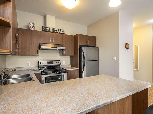 303-2115 Meredith Rd, Nanaimo, BC - Indoor Photo Showing Kitchen With Double Sink