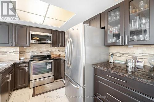 1707 - 4235 Sherwoodtowne Boulevard, Mississauga, ON - Indoor Photo Showing Kitchen With Stainless Steel Kitchen With Upgraded Kitchen