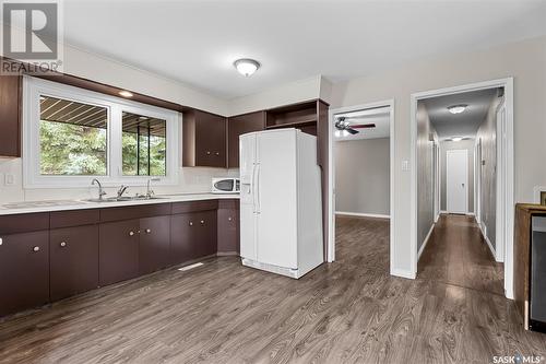 217 Conway Street, Mortlach, SK - Indoor Photo Showing Kitchen With Double Sink