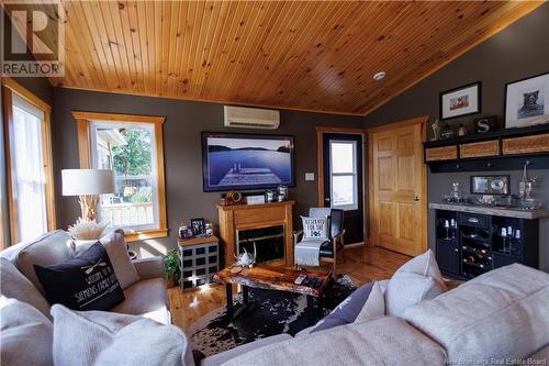 19 Ouellette Lane, New Denmark, NB - Indoor Photo Showing Living Room With Fireplace