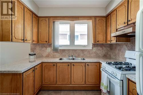 49 Anson Avenue, Hamilton, ON - Indoor Photo Showing Kitchen With Double Sink