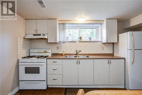 49 Anson Avenue, Hamilton, ON - Indoor Photo Showing Kitchen With Double Sink