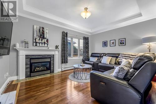 52 Palm Drive, St. John'S, NL - Indoor Photo Showing Living Room With Fireplace