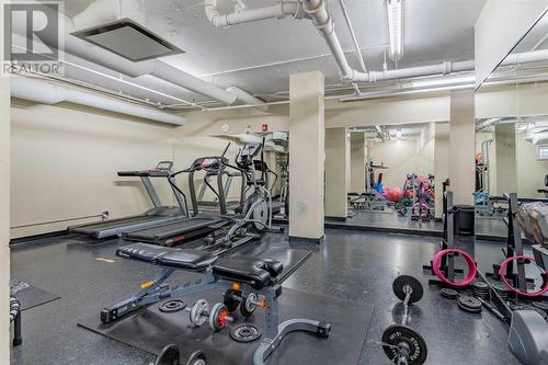 701, 733 14 Ave  Sw, Calgary, AB - Indoor Photo Showing Gym Room