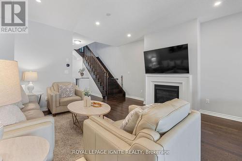 14 Gammon Crescent, Brampton, ON - Indoor Photo Showing Living Room With Fireplace