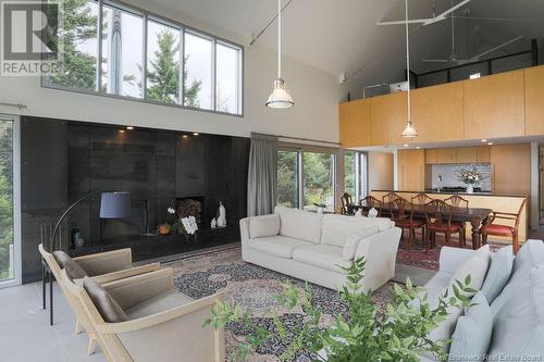 44 Foster Road, Bocabec, NB - Indoor Photo Showing Living Room With Fireplace