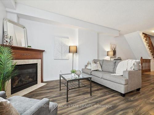 57 Marina Point Cres, Hamilton, ON - Indoor Photo Showing Living Room With Fireplace