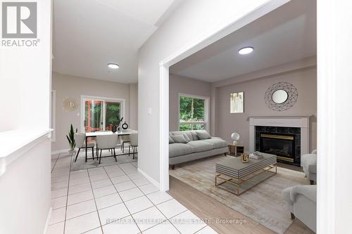 51 Stollar Boulevard, Barrie, ON - Indoor Photo Showing Living Room With Fireplace