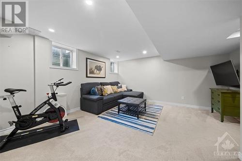 Above grade windows for a bright basement - 713 Mayfly Crescent, Ottawa, ON - Indoor Photo Showing Gym Room