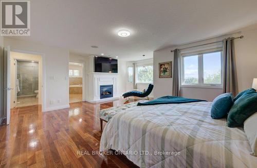 58 West Acres Crescent, Kitchener, ON - Indoor Photo Showing Bedroom With Fireplace