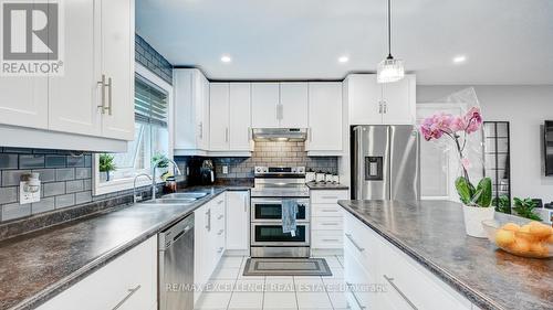 21 Elizabeth Street, Halton Hills, ON - Indoor Photo Showing Kitchen With Double Sink