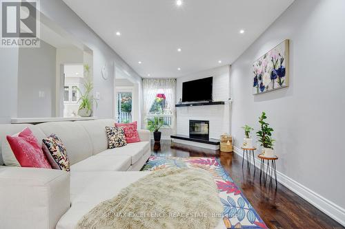 69 Atkins Circle, Brampton, ON - Indoor Photo Showing Living Room With Fireplace