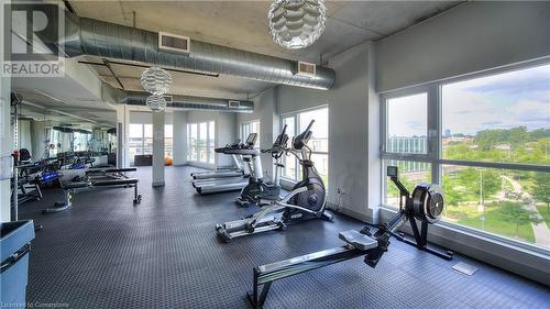 1 Victoria Street Unit# 1602, Kitchener, ON - Indoor Photo Showing Gym Room