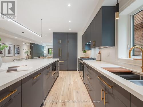 527 Windermere Avenue, Toronto, ON - Indoor Photo Showing Kitchen With Double Sink With Upgraded Kitchen