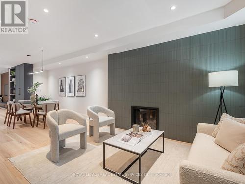 527 Windermere Avenue, Toronto, ON - Indoor Photo Showing Living Room With Fireplace