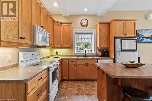 355 Princess Street Unit# 1, Shallow Lake, ON - Indoor Photo Showing Kitchen With Double Sink