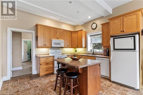 355 Princess Street Unit# 1, Shallow Lake, ON - Indoor Photo Showing Kitchen With Double Sink