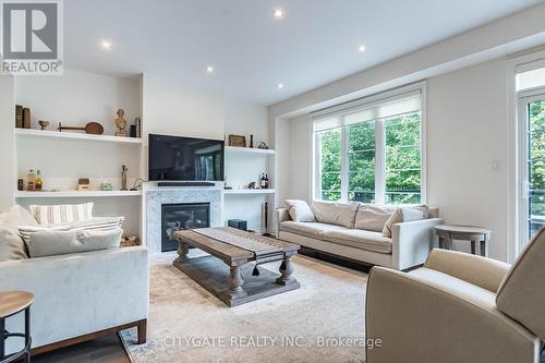 44 Elysian Fields Circle, Brampton, ON - Indoor Photo Showing Living Room With Fireplace