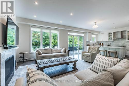 44 Elysian Fields Circle, Brampton, ON - Indoor Photo Showing Living Room With Fireplace