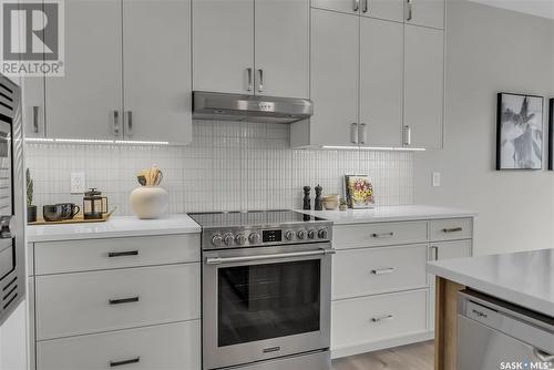 159 Leskiw Lane, Saskatoon, SK - Indoor Photo Showing Kitchen With Stainless Steel Kitchen With Upgraded Kitchen