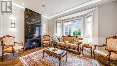 1 Tally Lane, Toronto, ON - Indoor Photo Showing Living Room With Fireplace