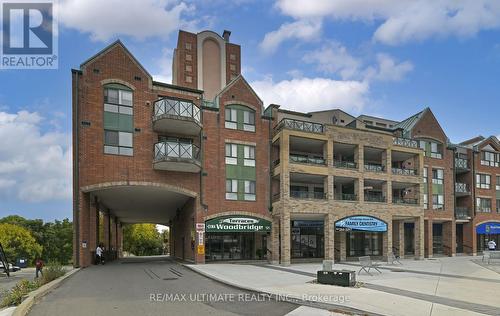 319 - 121 Woodbridge Avenue, Vaughan, ON - Outdoor With Balcony With Facade