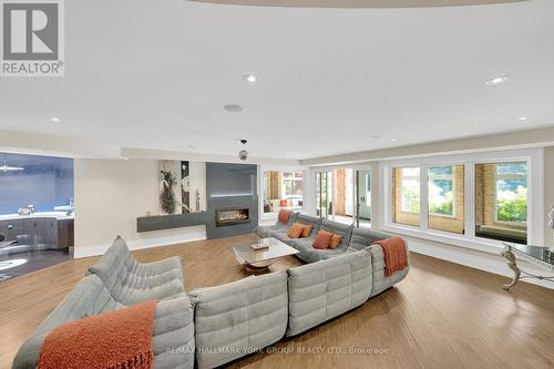 24 Dew Drop Court, Vaughan, ON - Indoor Photo Showing Living Room With Fireplace