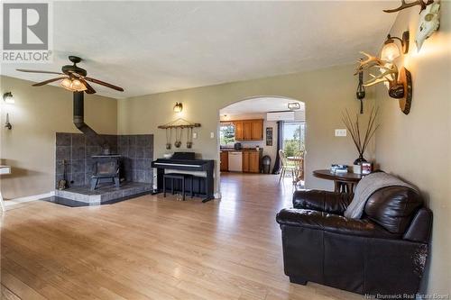 260 Salem Road, Havelock, NB - Indoor Photo Showing Living Room With Fireplace