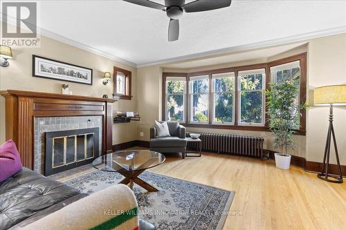 19 Homewood Avenue, Kitchener, ON - Indoor Photo Showing Living Room With Fireplace