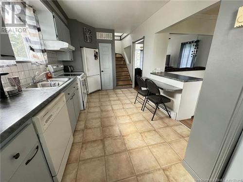 7 Mgr. Roy Street, Saint-Quentin, NB - Indoor Photo Showing Kitchen With Double Sink