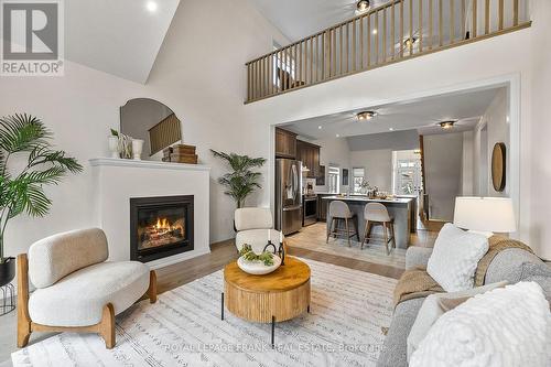 78 Holtby Court, Scugog (Port Perry), ON - Indoor Photo Showing Living Room With Fireplace