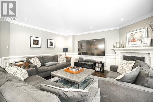 2360 Marisa Court, Mississauga, ON - Indoor Photo Showing Living Room With Fireplace